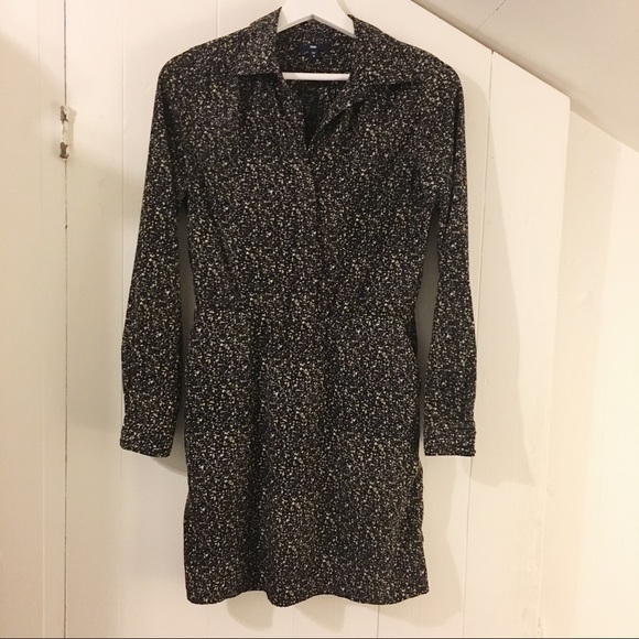 Gap Black Graphic Print Dress - Picture 2 of 8